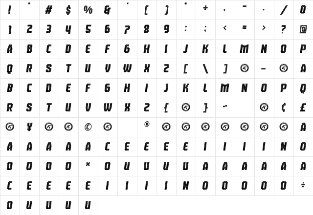 Leverkusen Free Personal Use 4 Character Map