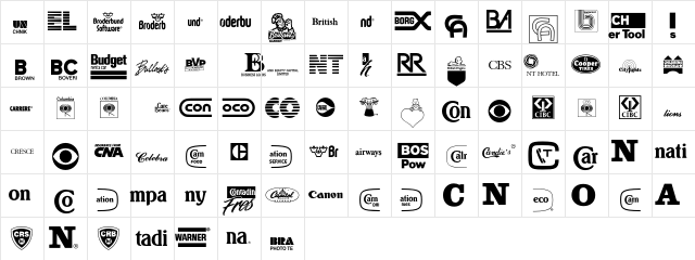 LogosCompany P04 Character Map