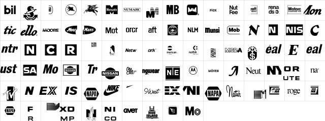 LogosCompany P12 Character Map
