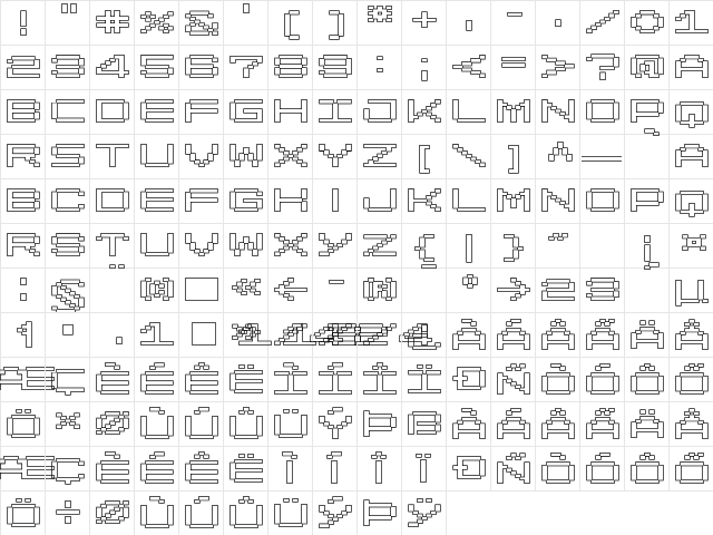 LomoWallOutline LT Std 50 Regular Character Map