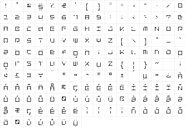 LuggageBroken Light Character Map LuggageBroken Light Character Map