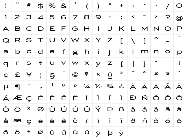 Luxury Gold Character Map