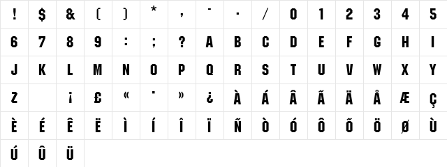 MachineEF-Regular Regular Character Map MachineEF-Regular Regular Character Map