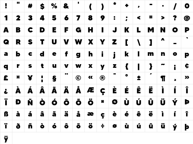 MADE TOMMY Black Character Map MADE TOMMY Black Character Map