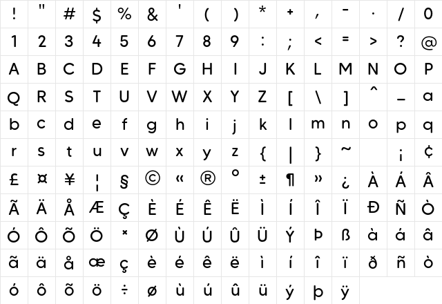 MADE Carving Soft PERSONAL USE Regular Character Map