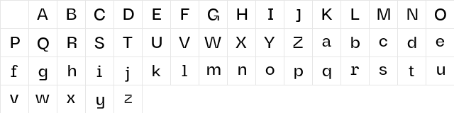 Maginer Free Regular Character Map
