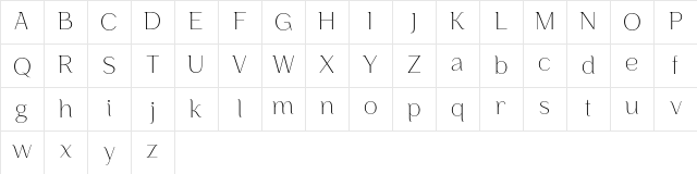 Maison De Artisan Regular Character Map