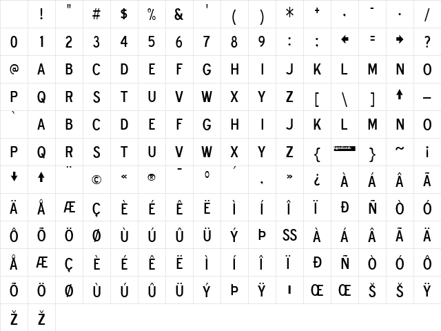 Blue Highway Free D Regular Character Map Blue Highway Free D Regular Character Map