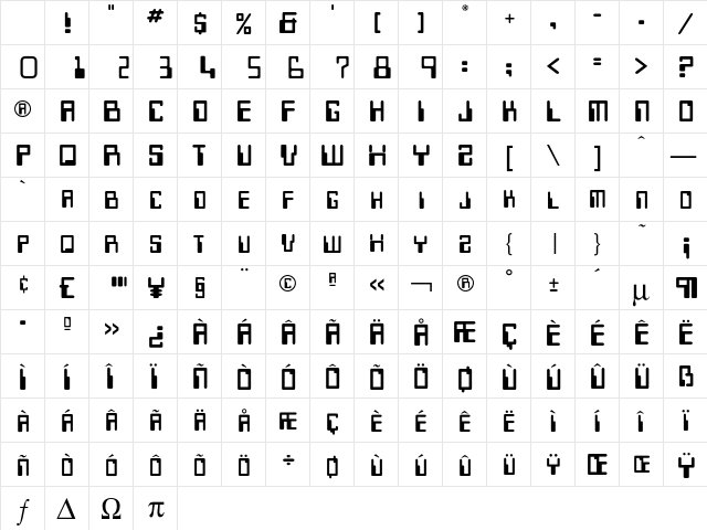 Micr Font Character Map Micr Font Character Map