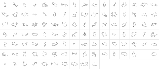 MiniPics GlobalNSpurt Character Map MiniPics GlobalNSpurt Character Map