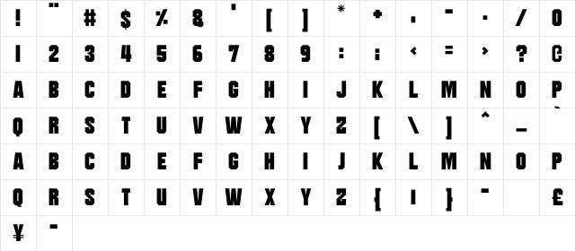 Moonbase Delta Regular Character Map