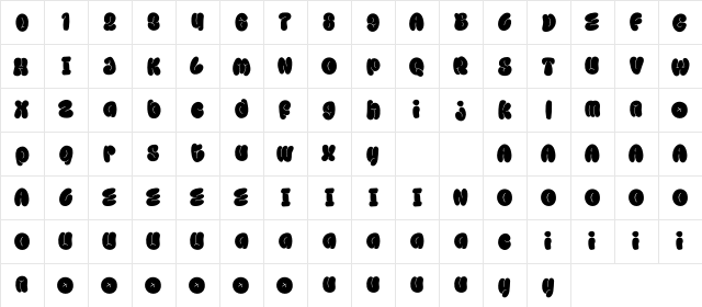 Moonie Eyes DEMO Character Map