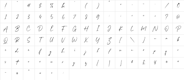Moonstone History Regular Character Map