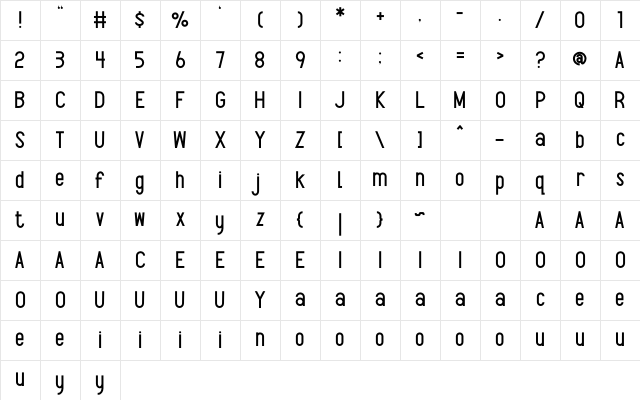 Morqueen Regular Character Map Morqueen Regular Character Map