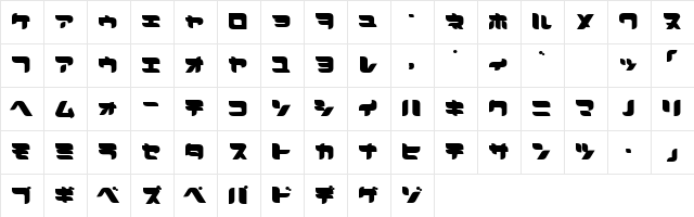 LEMON J Character Map