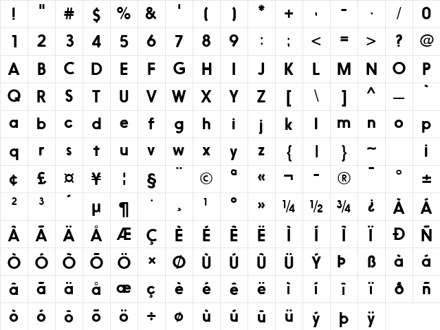 Nanami Rounded Medium Character Map Nanami Rounded Medium Character Map
