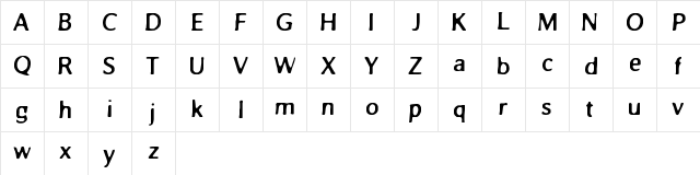 Blur Bold Character Map