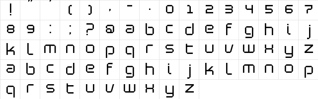 Blutter Slim Regular Character Map
