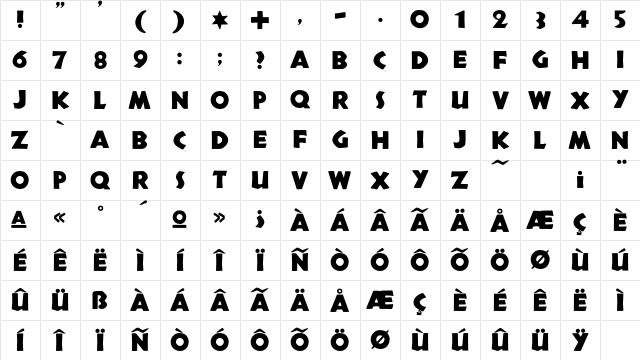 Neuland Solid Character Map