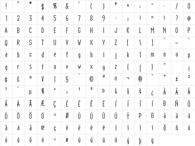 NewGenevaNineICG Point Character Map