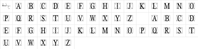 Leonardo Regular Character Map