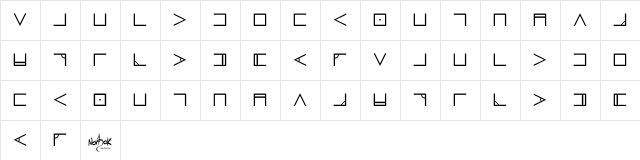 Nugsoth Regular Character Map