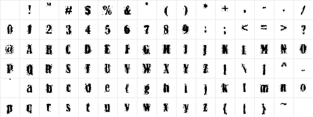 BN-Yiftach Rough Heavy Character Map