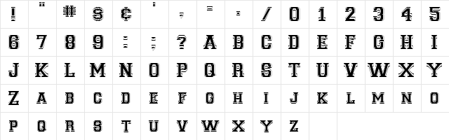 LetterSweater Outline SSi Normal Character Map LetterSweater Outline SSi Normal Character Map