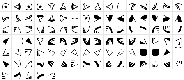 Ornaments City FB Regular Character Map Ornaments City FB Regular Character Map