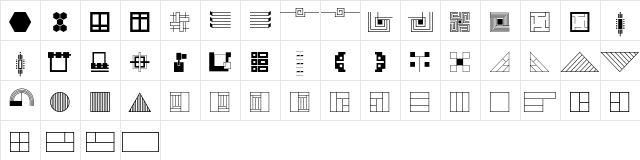 P22Eaglerock Extras Character Map