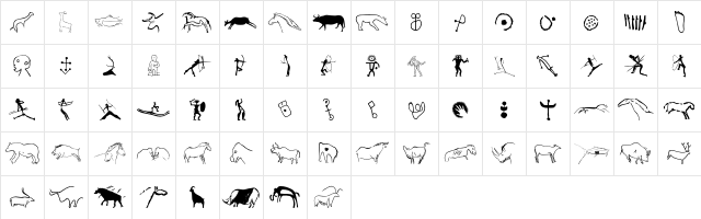 P22Petroglyphs European Character Map