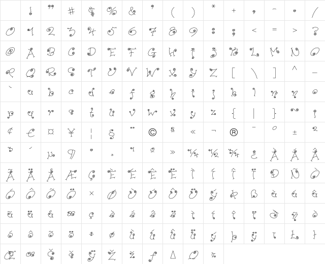 PaisleyICG 01Alt Character Map PaisleyICG 01Alt Character Map