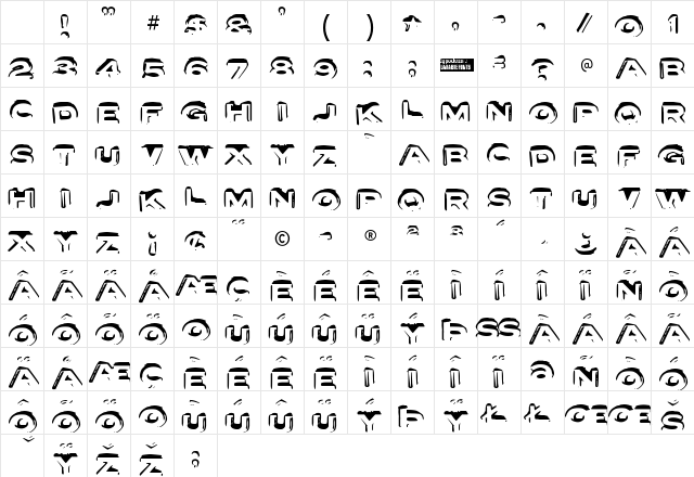 Letter Set A Regular Character Map Letter Set A Regular Character Map