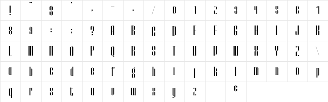 Papercut Regular Character Map Papercut Regular Character Map