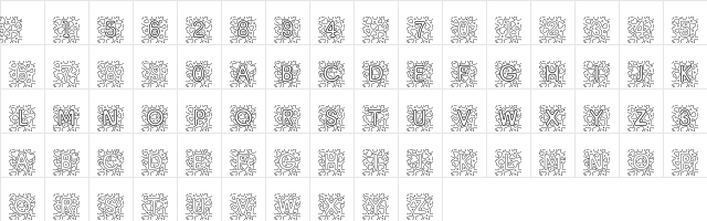 PatternLove Regular Character Map PatternLove Regular Character Map