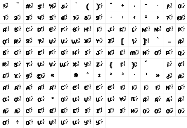 Peppy Pegasus Right Wing Character Map