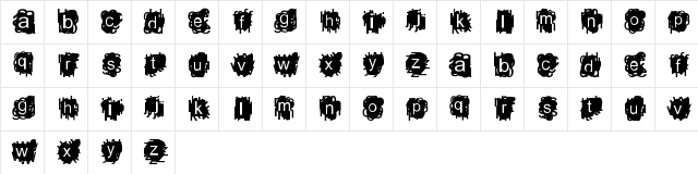 A Damn Mess Regular Character Map