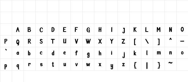 Pinklineryh Regular Character Map Pinklineryh Regular Character Map