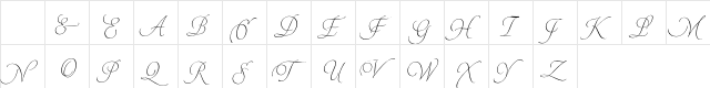 Pirouette LT Std Separate 2 Character Map Pirouette LT Std Separate 2 Character Map
