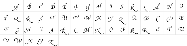 Poetica Supp Swash Capitals III Character Map Poetica Supp Swash Capitals III Character Map