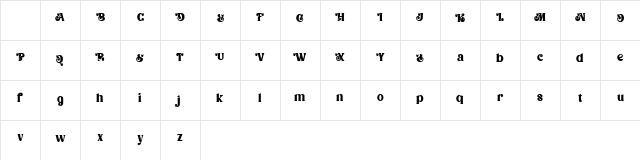 Lettero Mande DEMO Regular Character Map