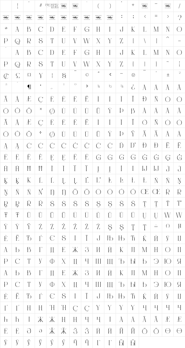 Prosper Rules Regular Character Map Prosper Rules Regular Character Map