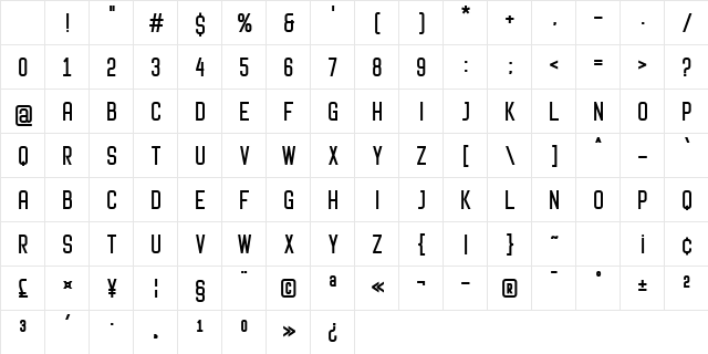 Protique Black Character Map Protique Black Character Map