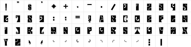 Psychedelic FillmoreEast Character Map