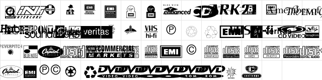 RainbowTwo Regular Character Map RainbowTwo Regular Character Map