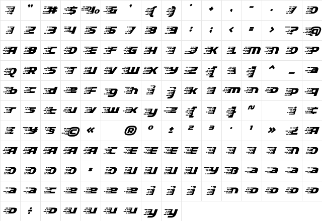 Rapido Racers Eight Character Map
