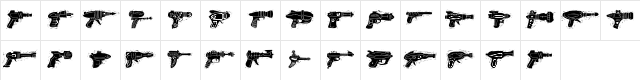 Rayguns Regular Character Map Rayguns Regular Character Map