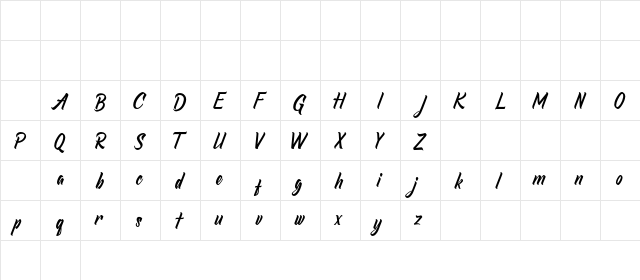 Redlineryh Regular Character Map Redlineryh Regular Character Map