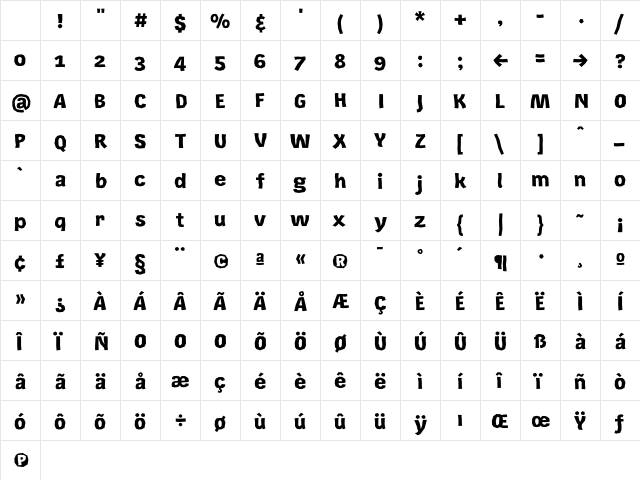 Rekord Black Character Map Rekord Black Character Map