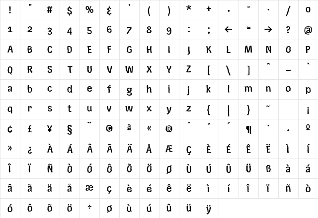 Rekord Book Character Map Rekord Book Character Map